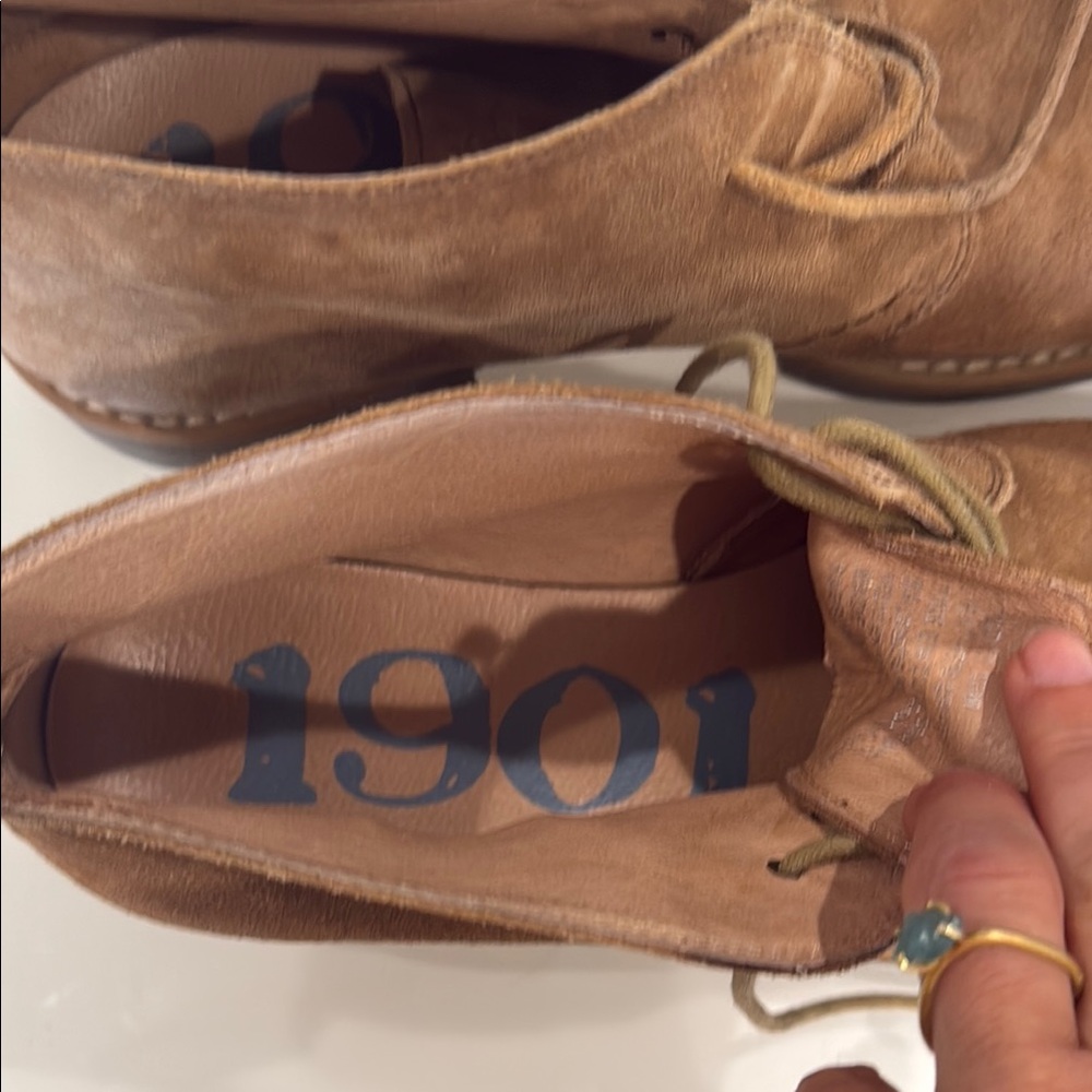 1901 Nordstroms Men's Brown Suede Lace-Up Boots 10m - Picture 3 of 7